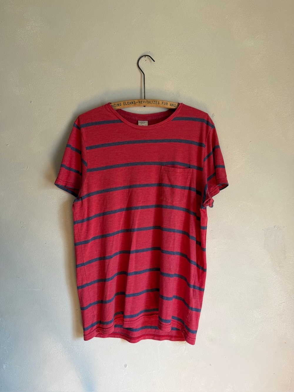 Y2K Abercrombie and fitch striped pocket tee made in USA